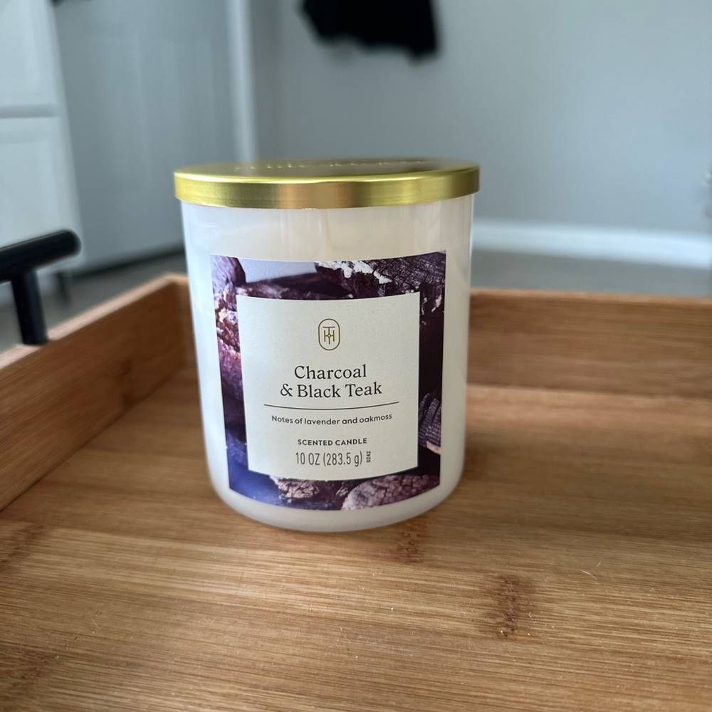 Charcoal & Black Teak Threshold Candle